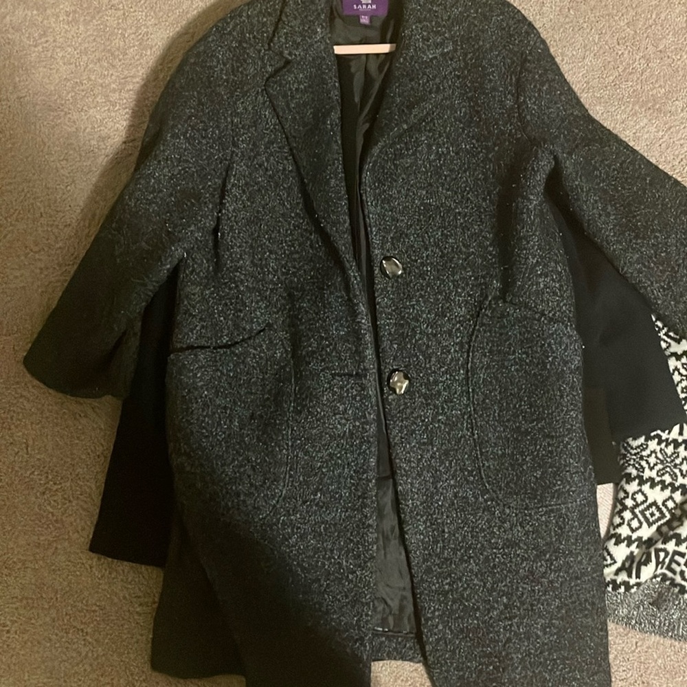 Oversized chic gray coat - wore many times but looks great